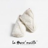 Chaussons bébé maille laine Alpaga beige