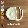 Ensemble chaussons et bonnet de naissance mixte laine Mérinos 8 couleurs au choix