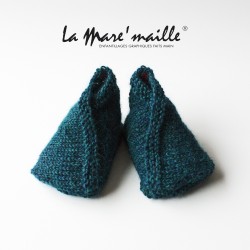 Chaussons bébé maille laine...