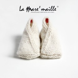 Chaussons bébé maille laine...