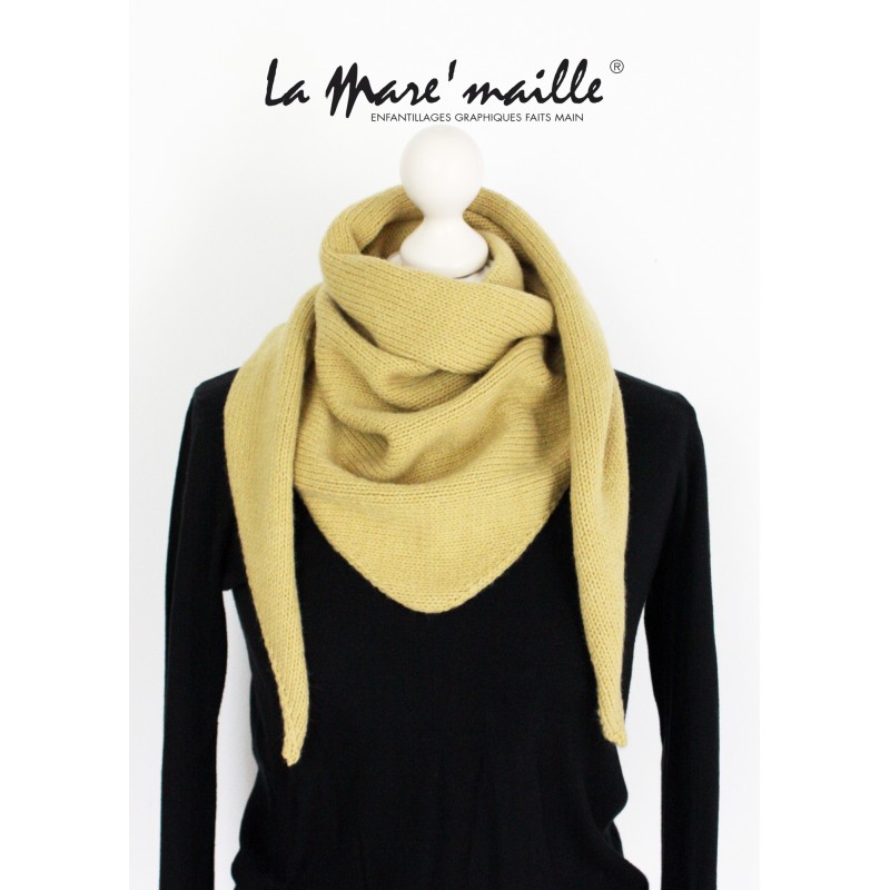 Foulard au tricot Joanne fait main