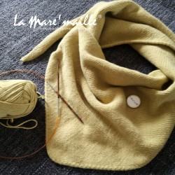 Modèle de châle au tricot...