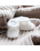 Boutique chaussons bébé laine Angora